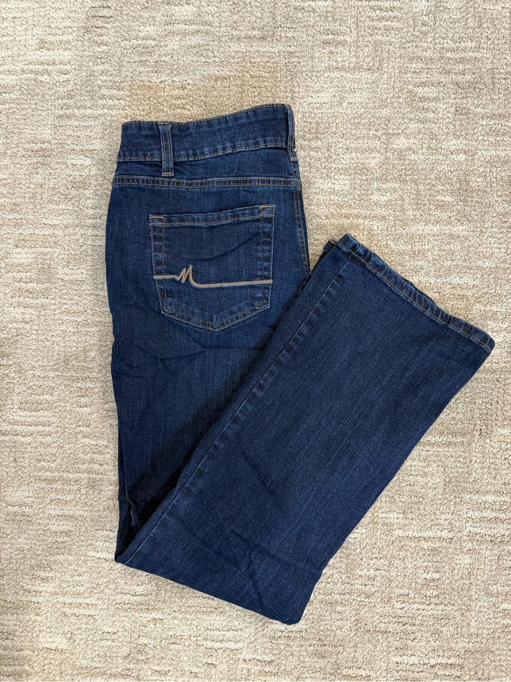 M jeans by Maurice’s Dark Blue Women's Straight Leg Jeans size 14